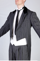  Photos Man in Historical formal suit 2 19th century Grey formal suit Historical clothing grey suit upper body 0002.jpg